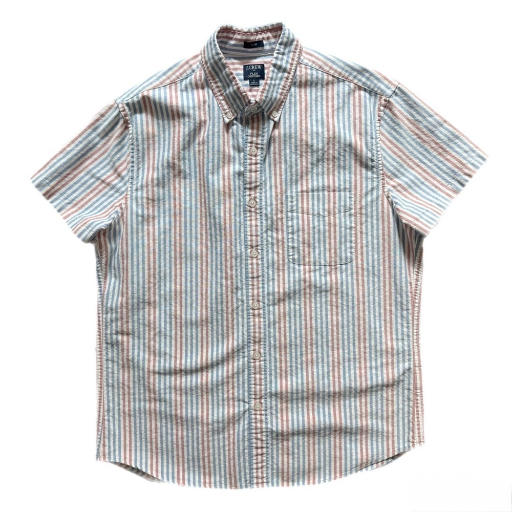 J. Crew Men's Multicolor Striped Button-Down Shirt - Picture 1 of 6